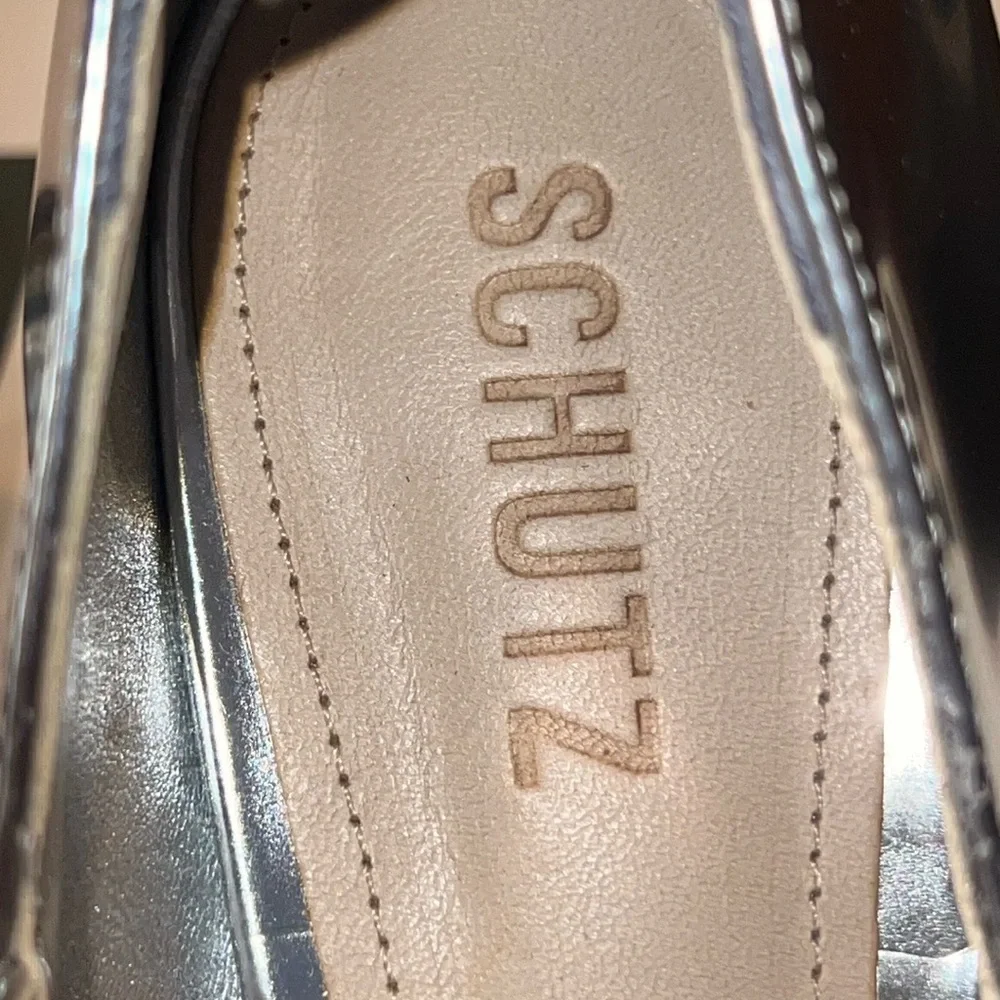 SCHUTZ Prata-Dorothy Silver Mary Jane Pump Size 8.5 New - Picture 10 of 12